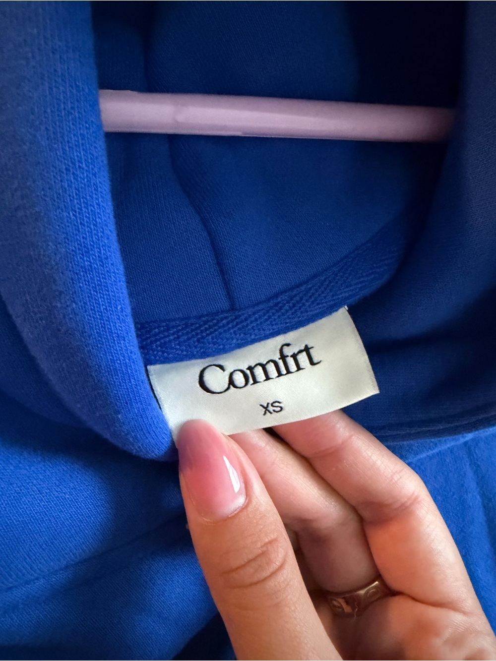Comfrt Hoodie in Cobalt - Picture 3 of 6